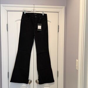 Women's Black Flared Jeans